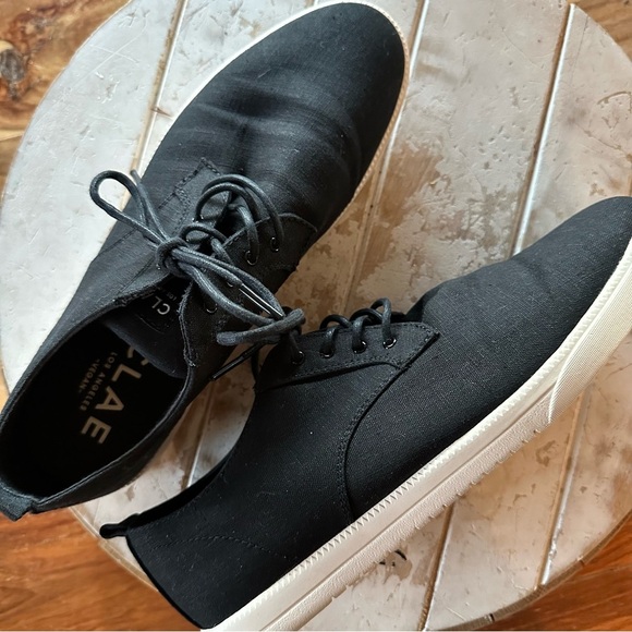Clae Ellington Black Textile Sneakers - Picture 1 of 10